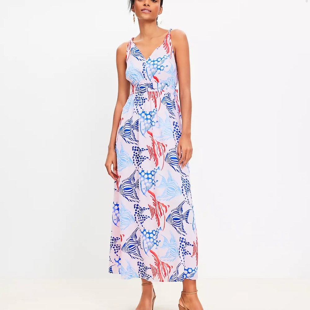 LOFT Pink fish dress
